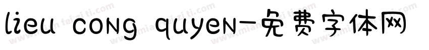 lieu cong quyen字体转换